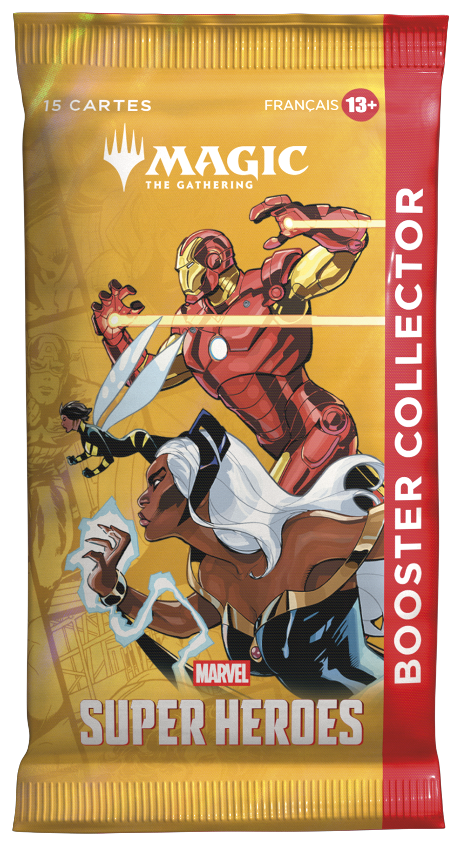 Boîte de 12 boosters Collector Magic: The Gathering Marvel Super Heroes en français, vue de face — vue 4