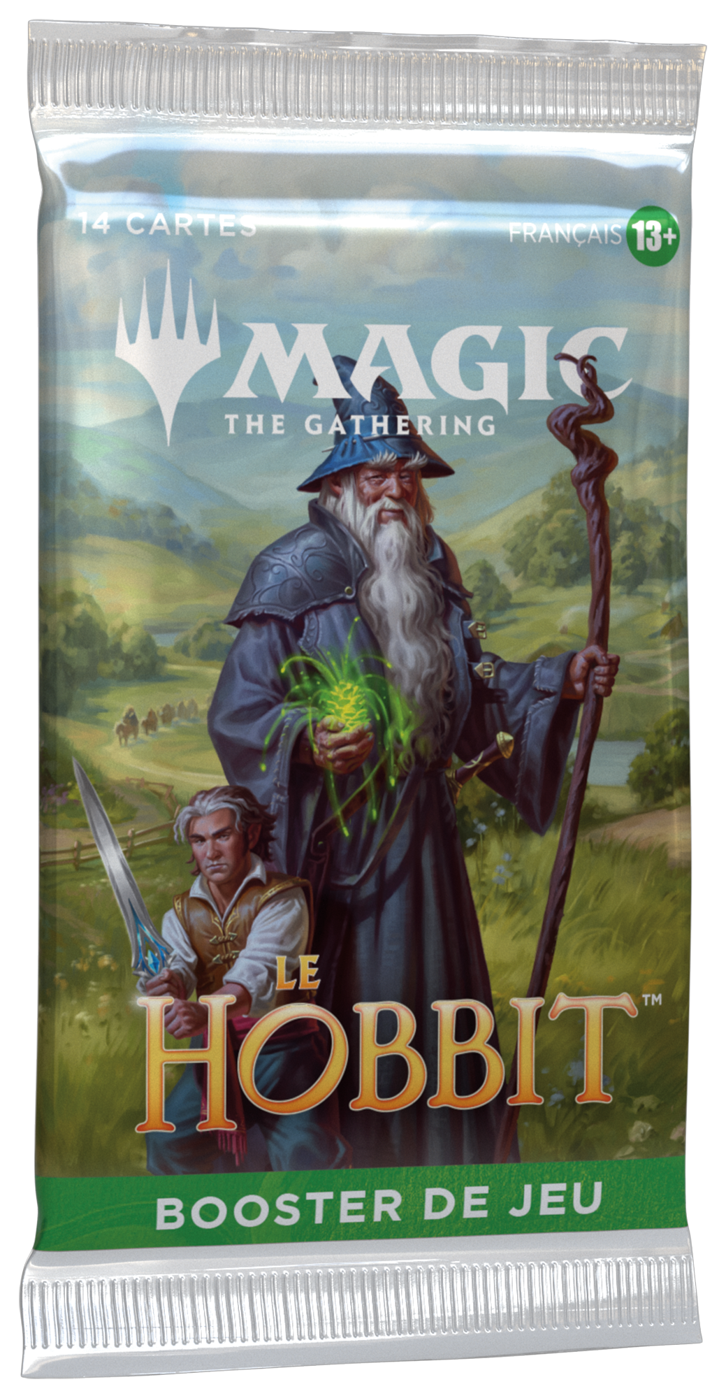 Boîte de 30 boosters de jeu Magic: The Gathering Le Hobbit en français, avec Box Topper, vue de face — vue 4