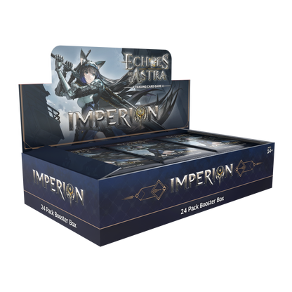 Display Echoes of Astra TCG Imperion de 24 boosters en anglais, boîte vue de face — vue 2