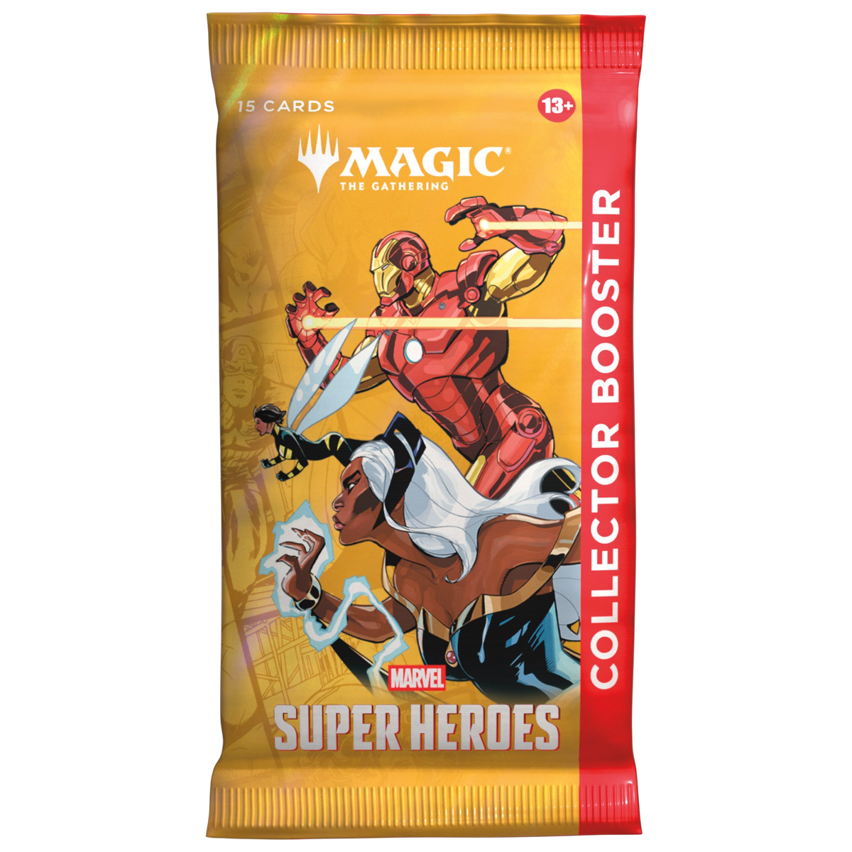 Boîte de 12 boosters Collector Magic: The Gathering Marvel Super Heroes en anglais, vue de face — vue 3