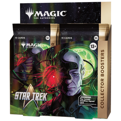Boîte de 12 boosters Collector Magic: The Gathering Star Trek en anglais, vue de face