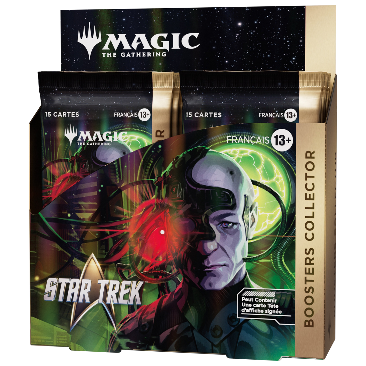 Boîte de 12 boosters Collector Magic: The Gathering Star Trek en français, vue de face