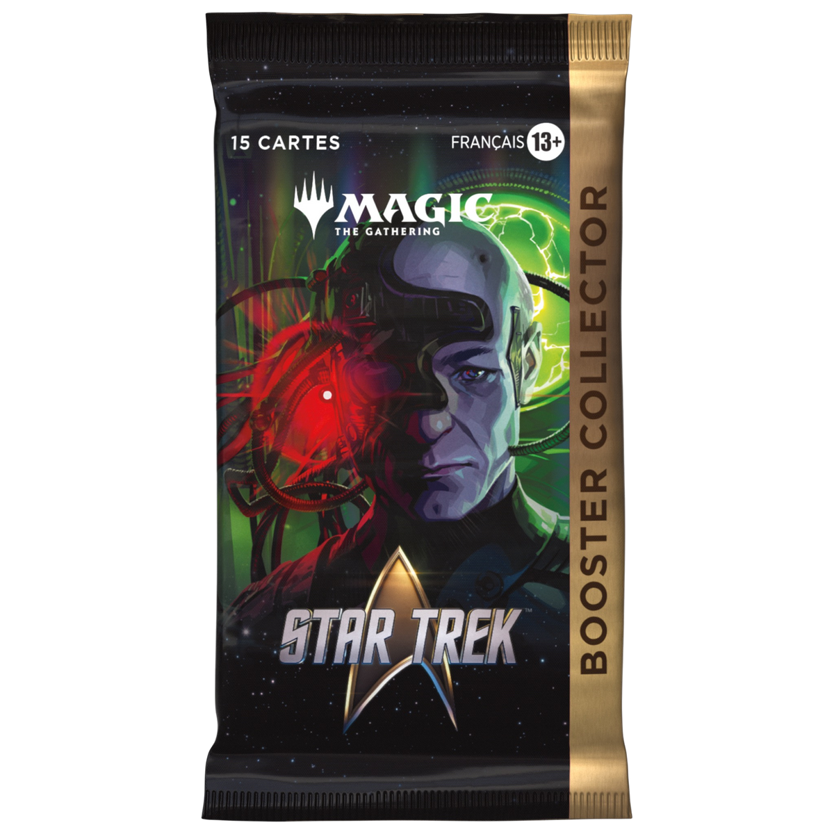 Boîte de 12 boosters Collector Magic: The Gathering Star Trek en français, vue de face — vue 2