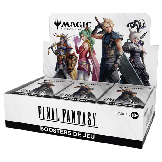 Boîte de 30 boosters de jeu Magic: The Gathering FINAL FANTASY en français, vue de face