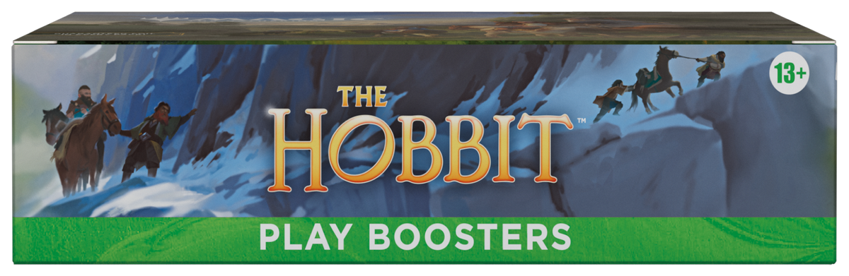 Boîte de 30 boosters de jeu Magic: The Gathering Le Hobbit en anglais, avec Box Topper, vue de face — vue 2