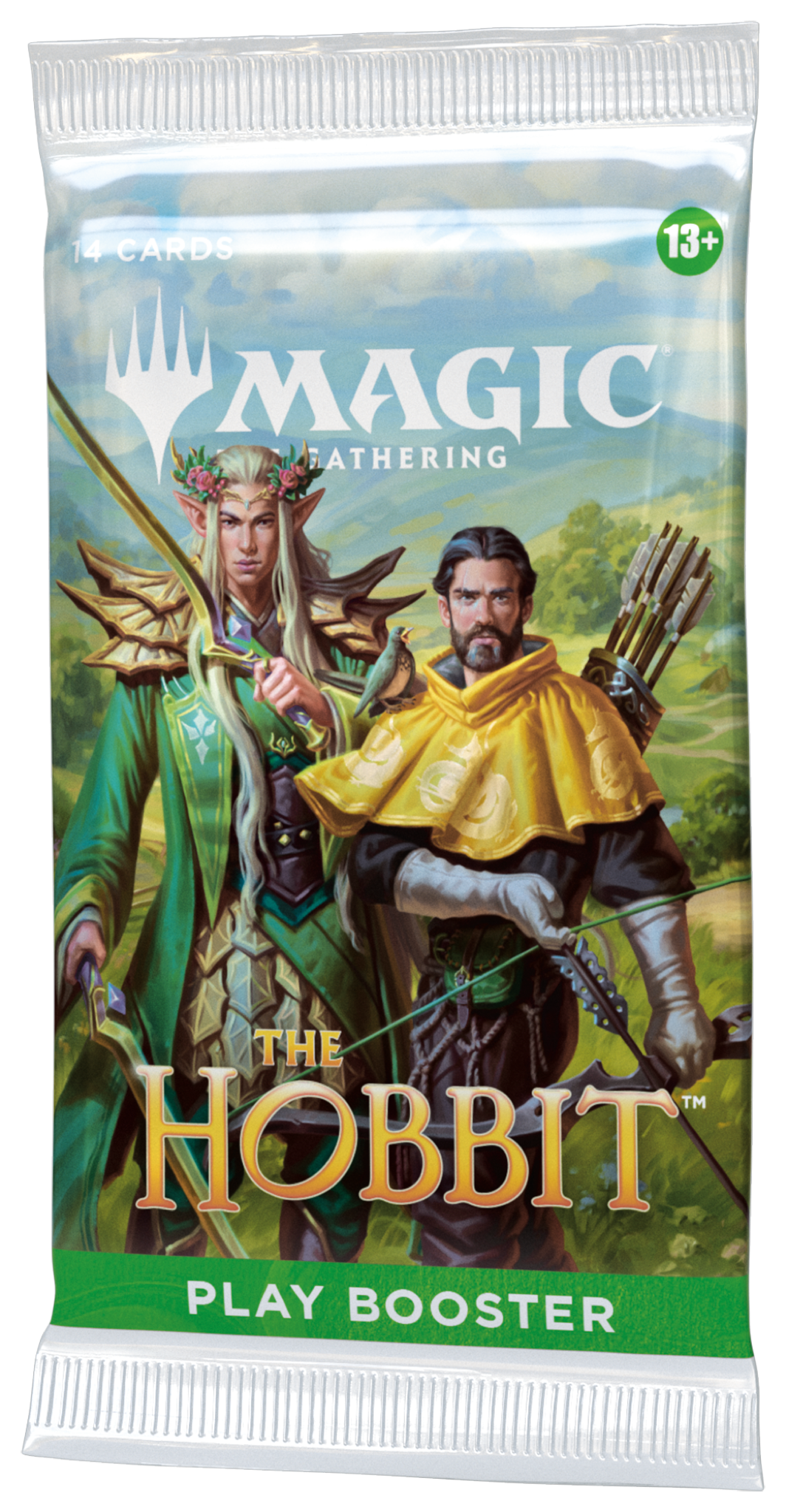 Boîte de 30 boosters de jeu Magic: The Gathering Le Hobbit en anglais, avec Box Topper, vue de face — vue 5