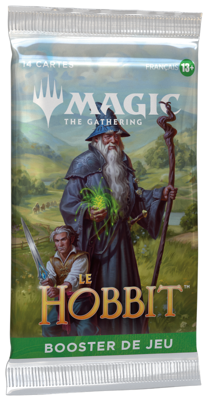 Boîte de 30 boosters de jeu Magic: The Gathering Le Hobbit en français, avec Box Topper, vue de face — vue 4