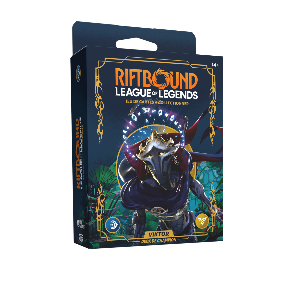 Deck de champion Viktor Riftbound Origines en français, emballage vu de face — vue 2