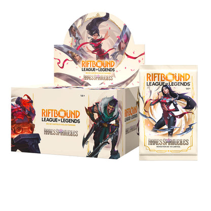 Display Riftbound Armes spirituelles de 24 boosters en français, boîte du Set 2 vue de face — vue 2