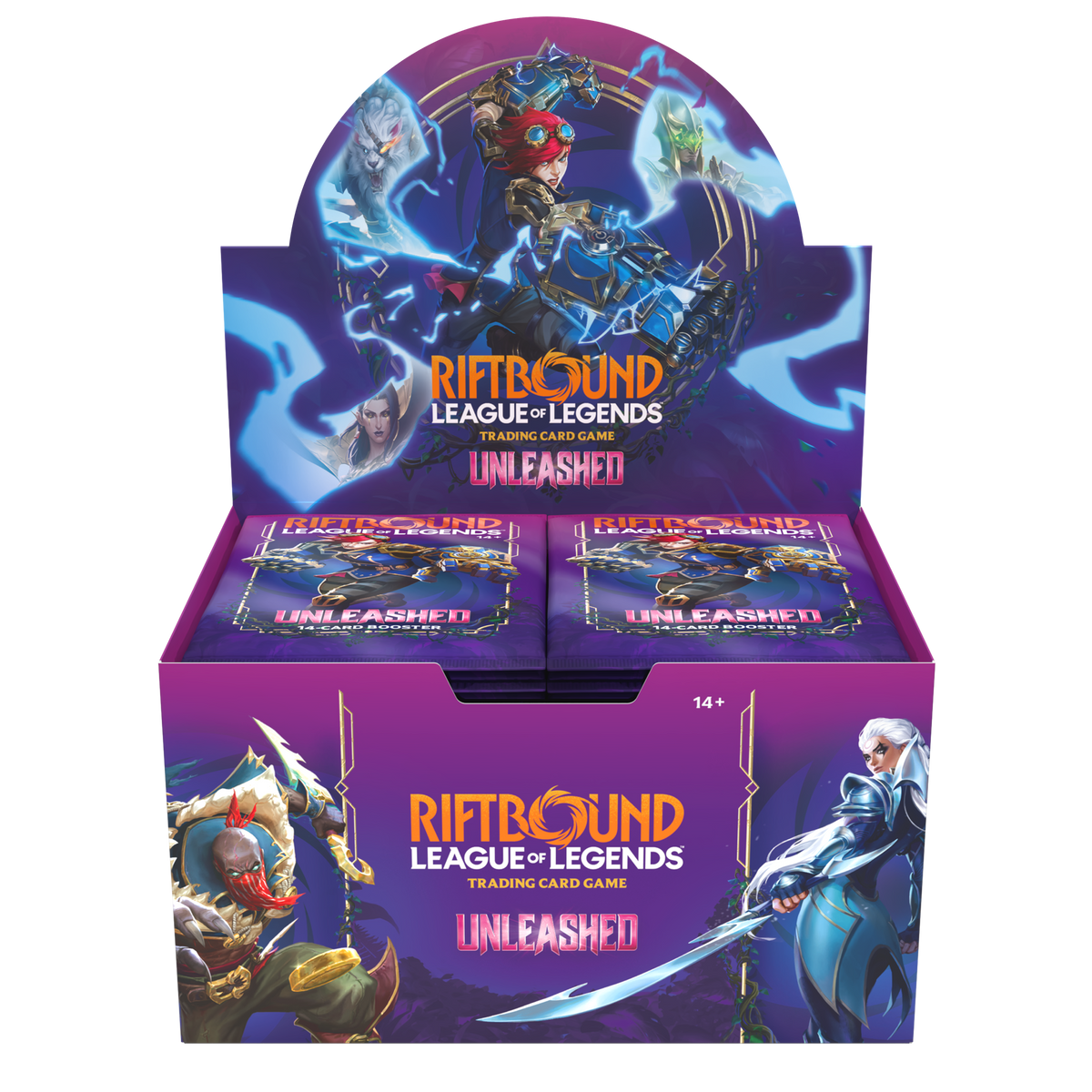 Display Riftbound Unleashed de 24 boosters en anglais, emballage du Set 3 vu de face