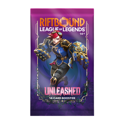 Display Riftbound Unleashed de 24 boosters en anglais, emballage du Set 3 vu de face — vue 2