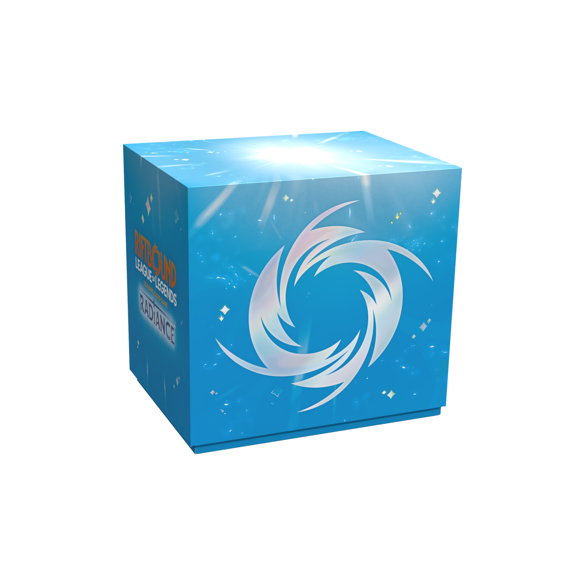 Coffret Riftbound Radiance Vault en anglais avec six boosters et boîte de rangement, vue de face — vue 6